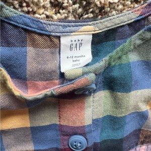 Gap Plaid Romper + Headband